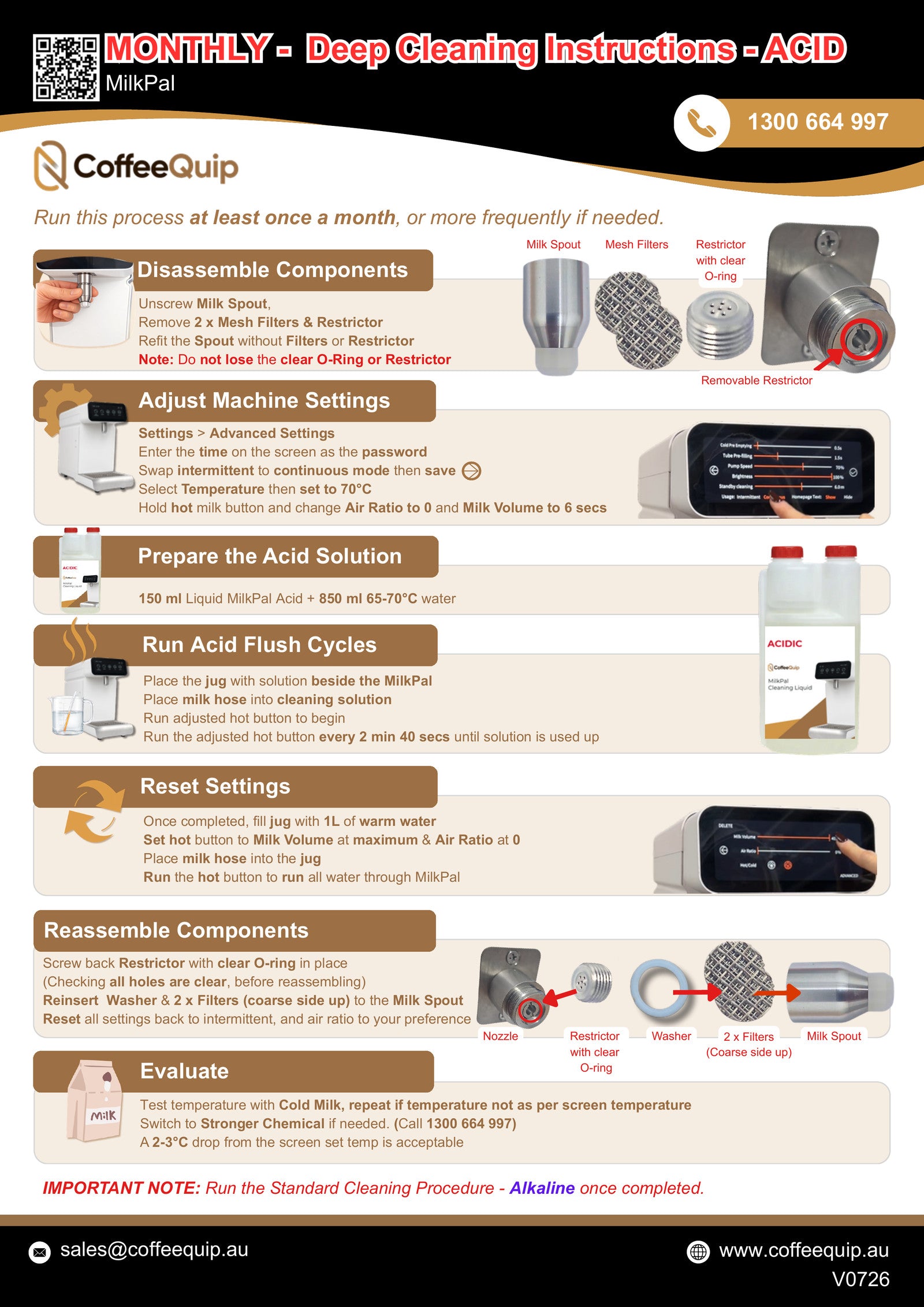Monthly deep cleaning instruction sheet preview