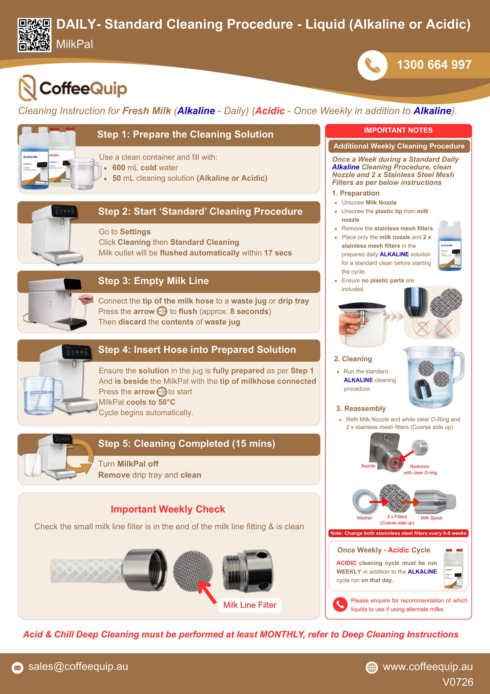 Cleaning instruction sheet preview
